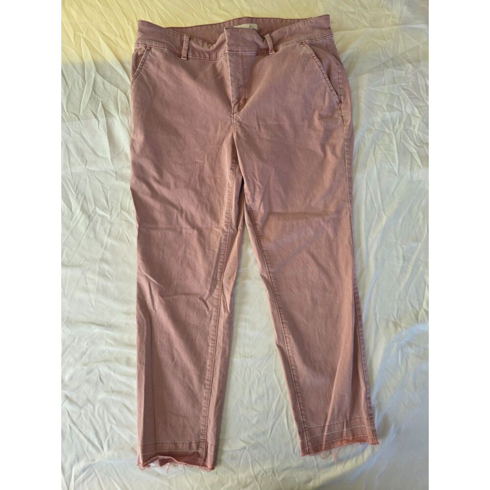 LOFT Dusty Pink Raw Hem Casual Pants / Chinos - Women's Size 12